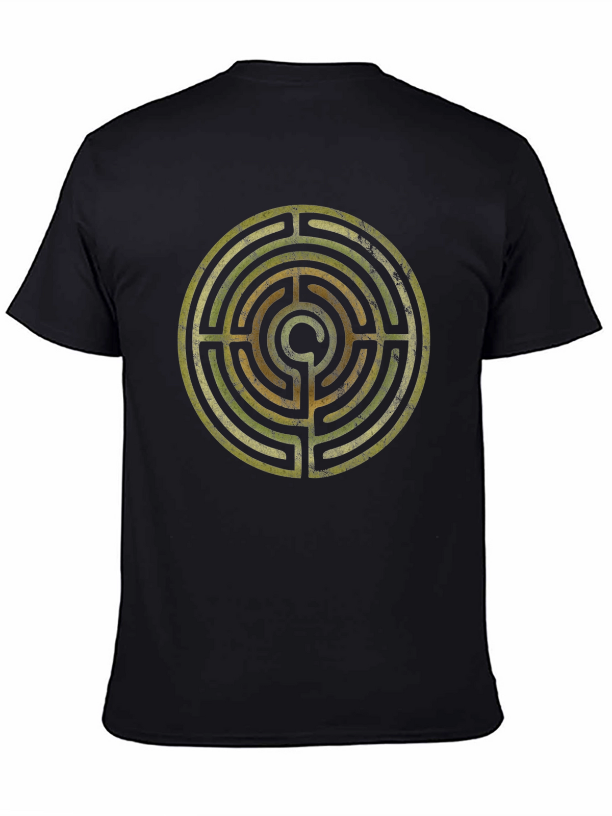 Labyrinth Pattern T-Shirt - Stylish Mens Tee