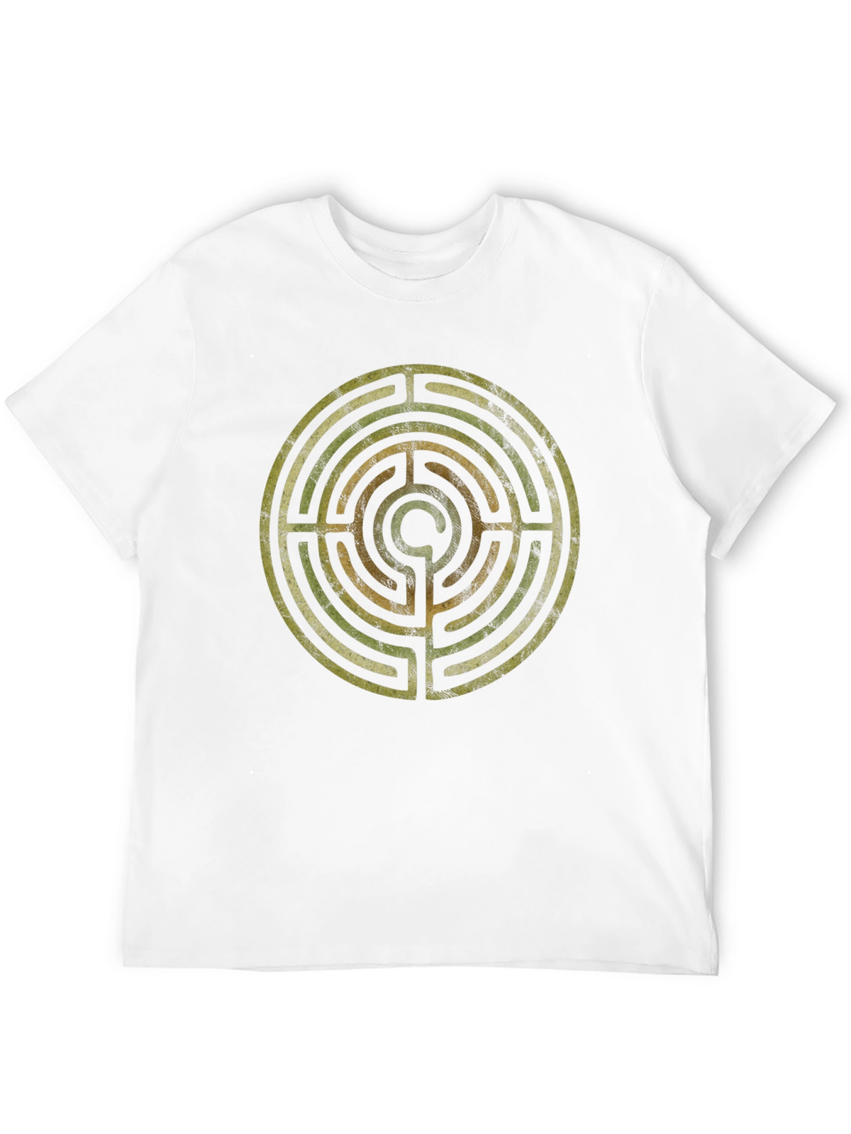 Labyrinth Pattern T-Shirt - Stylish Mens Tee