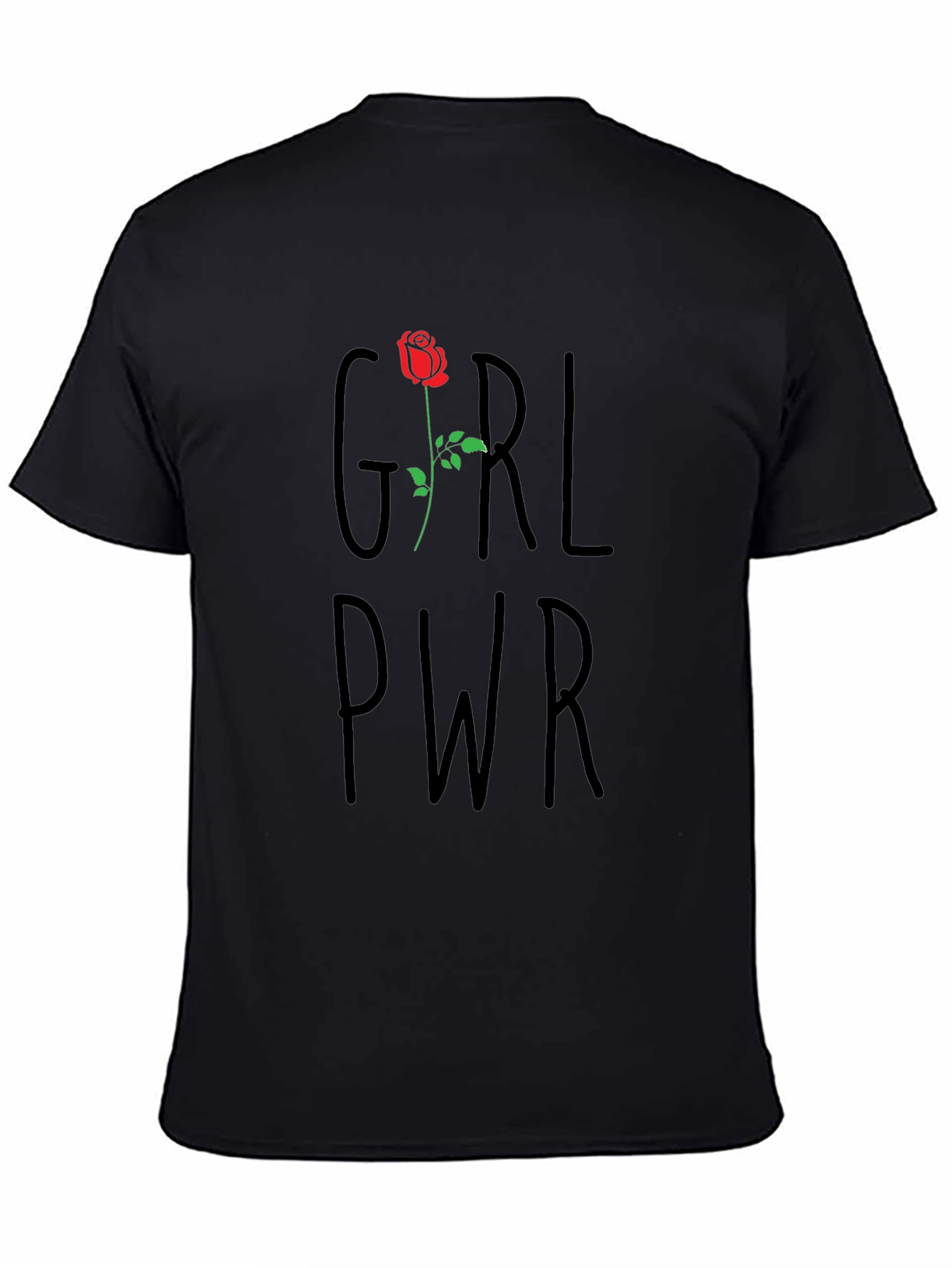 Girl Power Rose Graphic T-Shirt