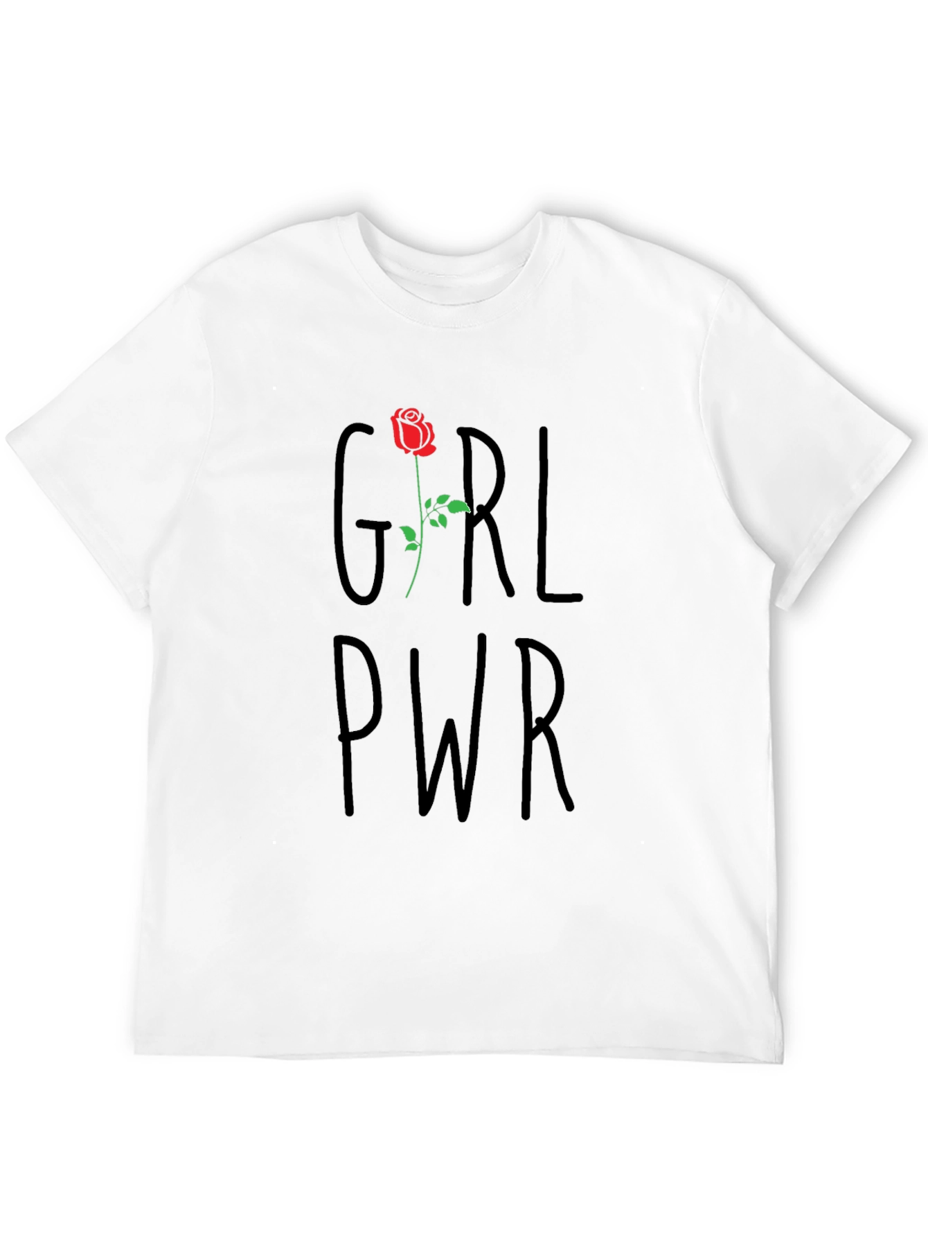 Girl Power Rose Graphic T-Shirt