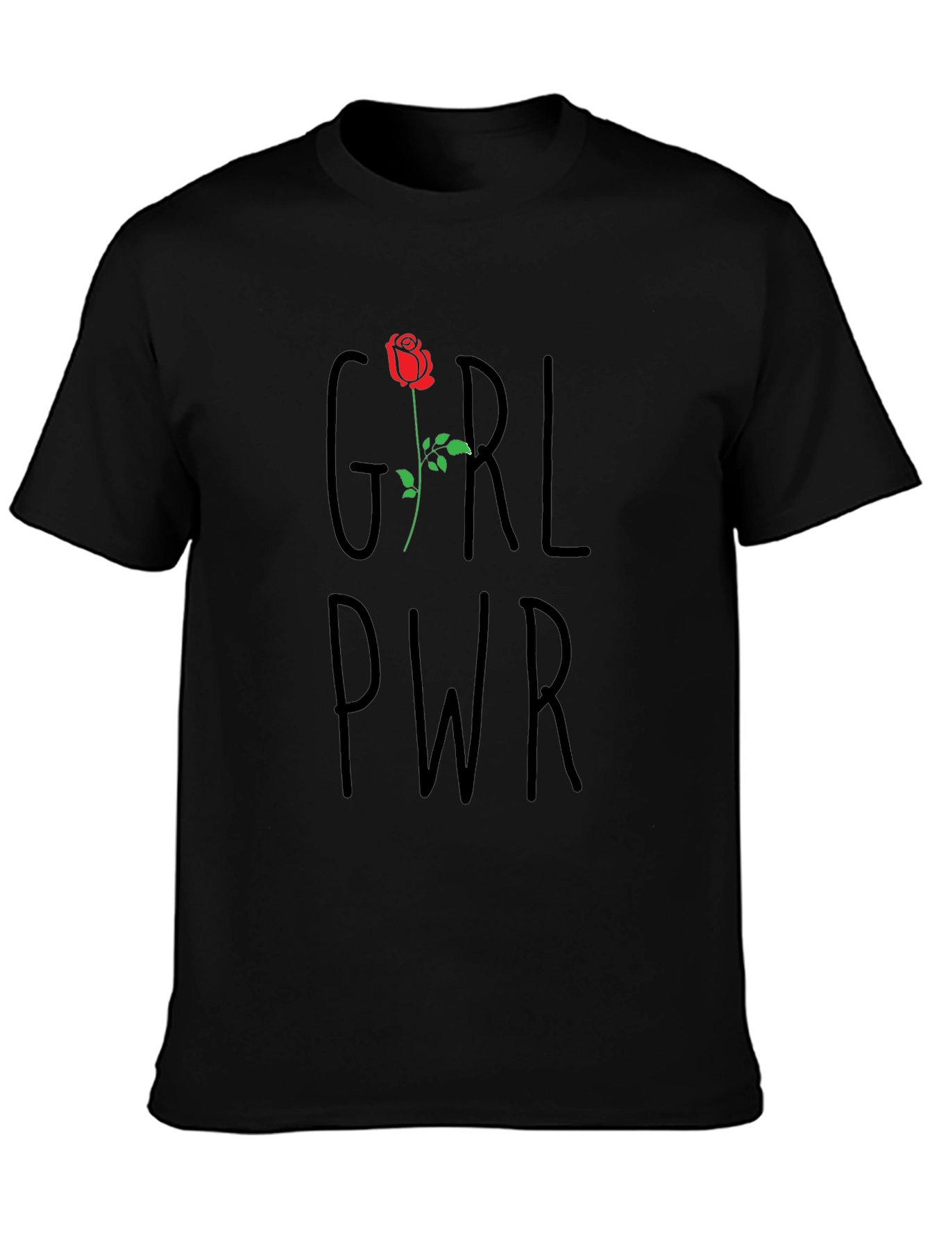 Girl Power Rose Graphic T-Shirt