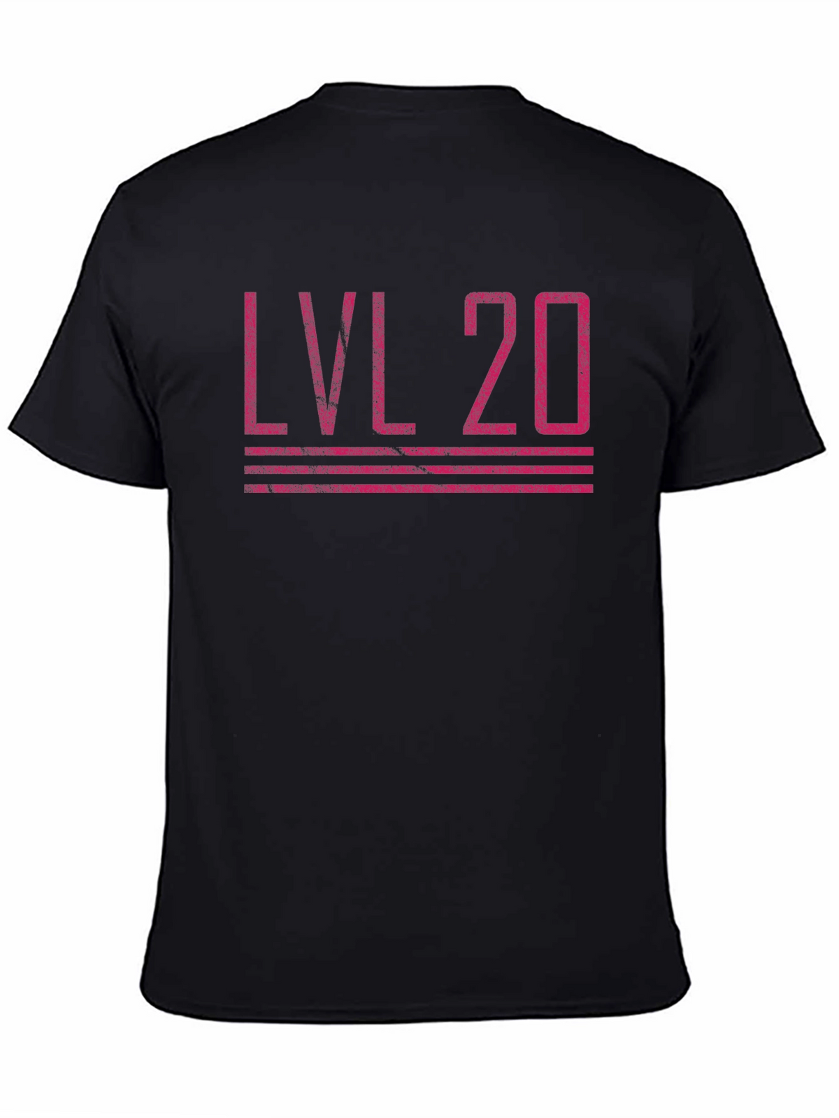 Level 20 Gamer T-Shirt - Black Cotton Blend