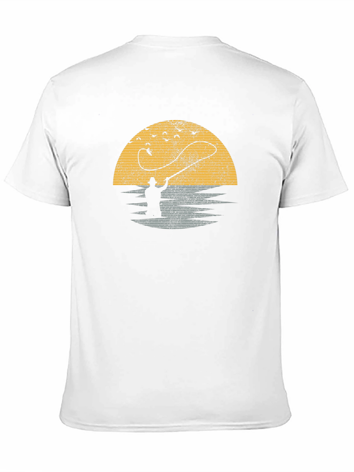 Fishing Sunset Graphic Tee - Black