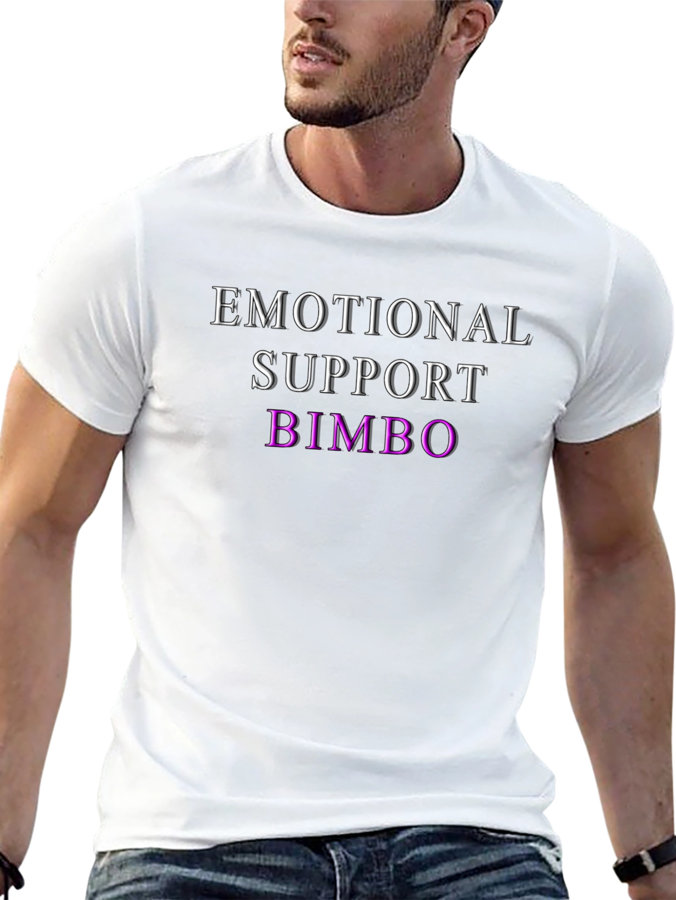 Emotional Support Bimbo Graphic T-Shirt