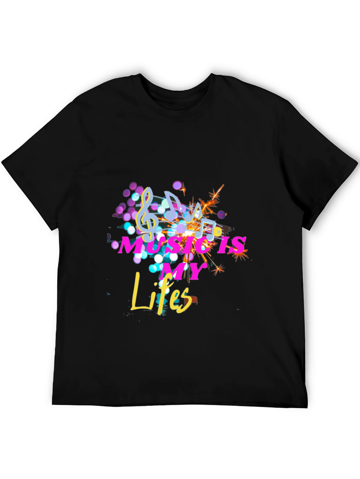 Music Is My Life Black Tee