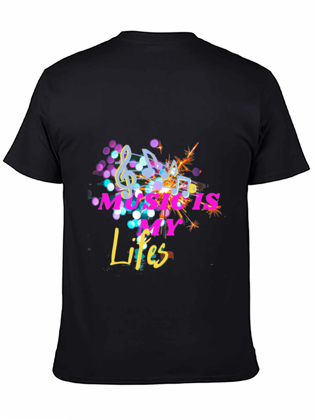 Music Is My Life Black Tee
