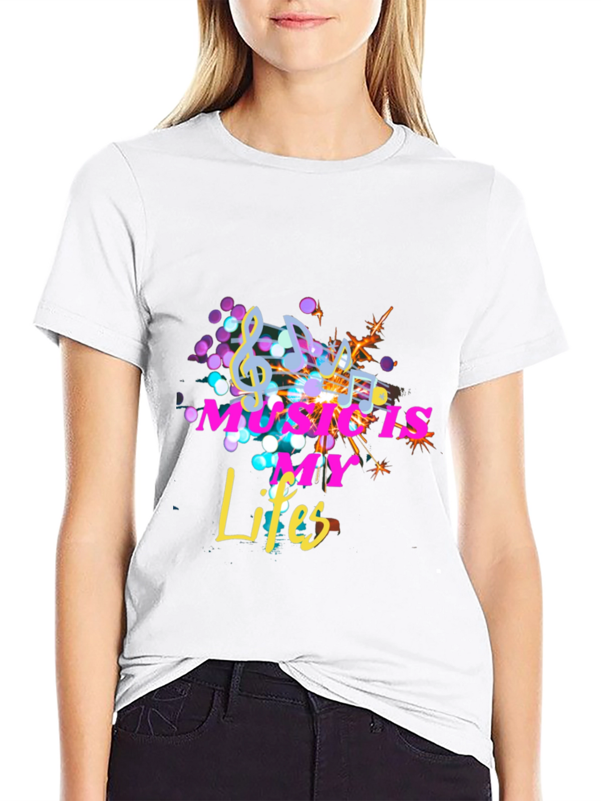 Music Is My Life Black Tee