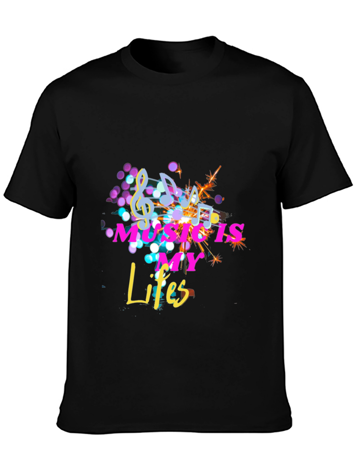 Music Is My Life Black Tee