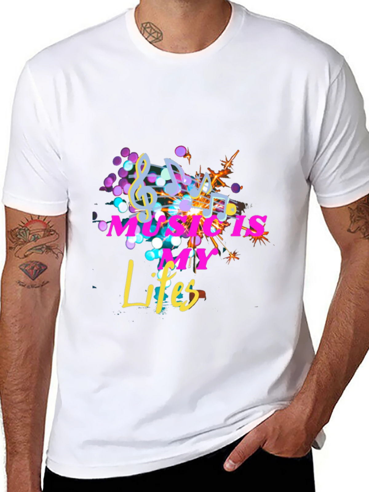 Music Is My Life Black Tee