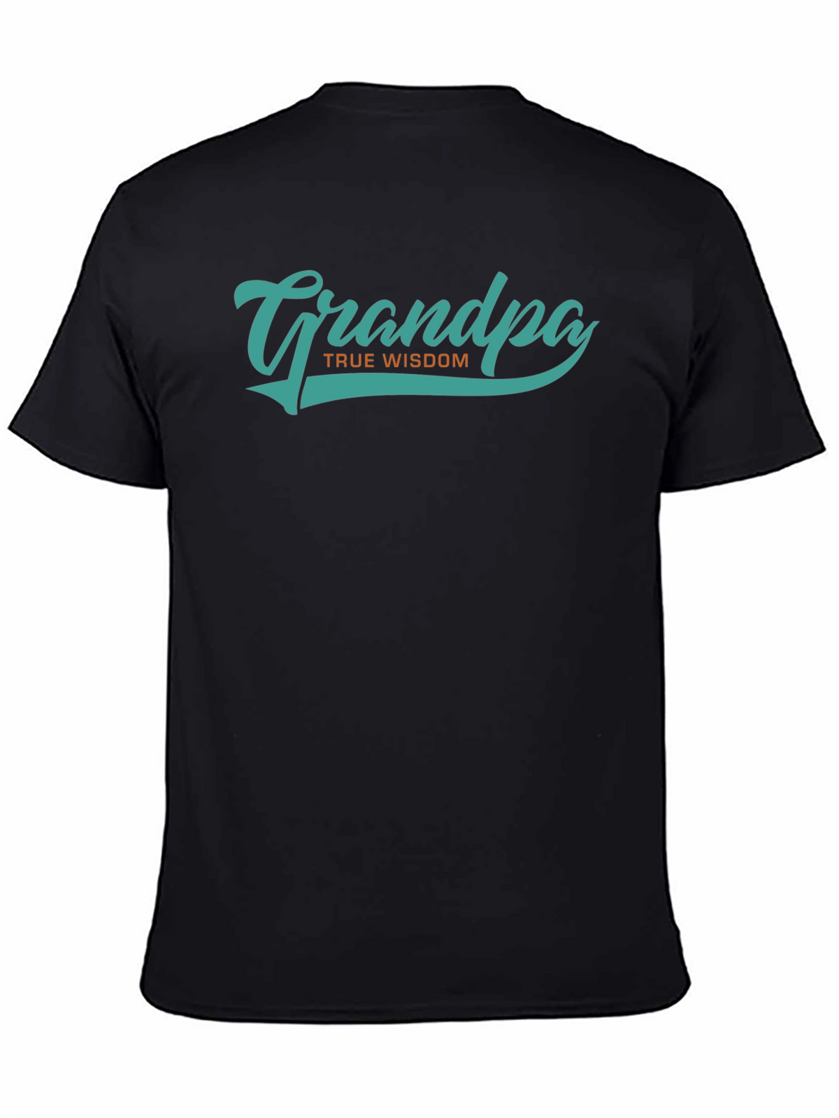 Grandpa True Wisdom Graphic Tee - Black Casual Shirt