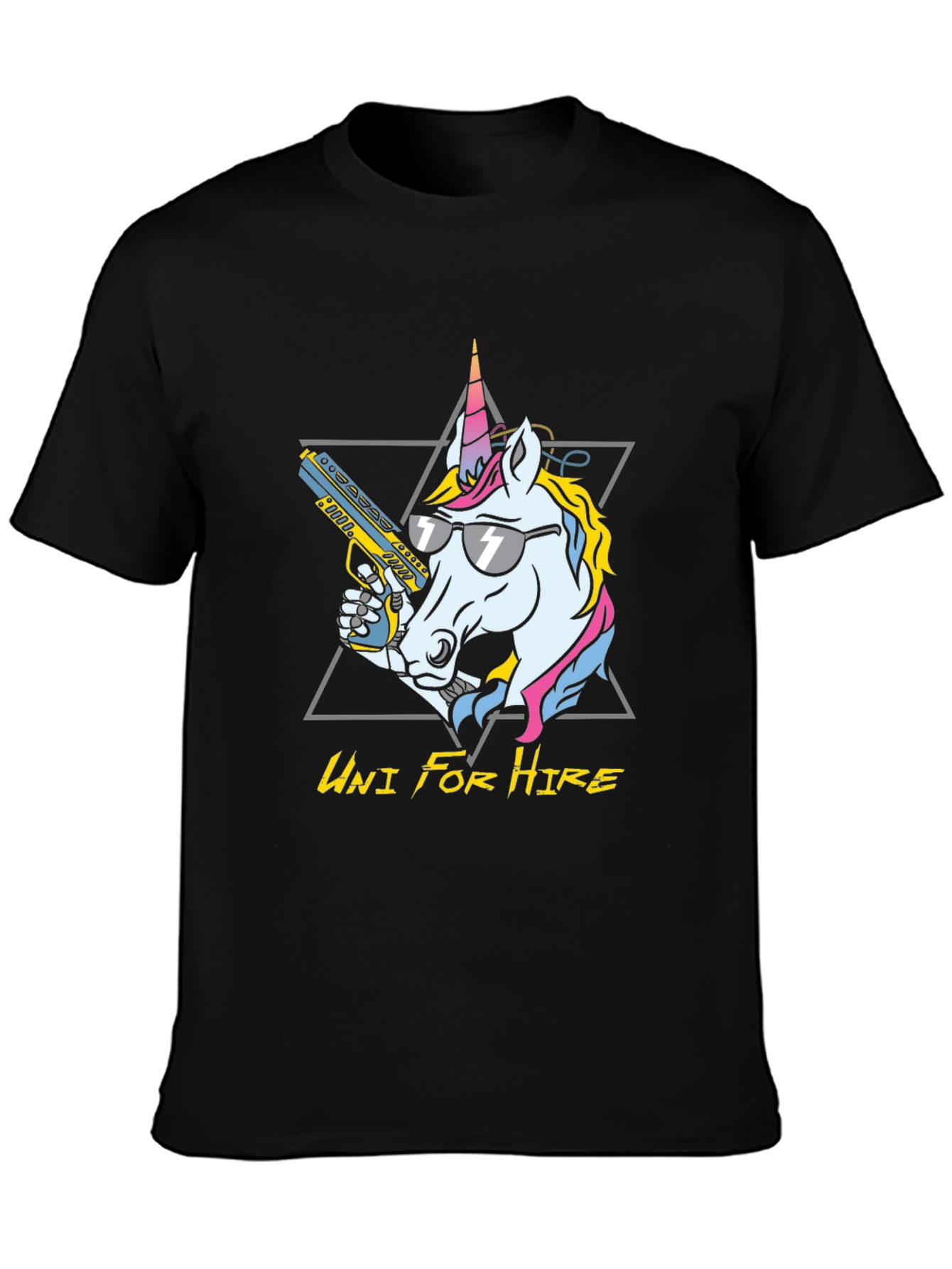 Uni For Hire Black Graphic Tee