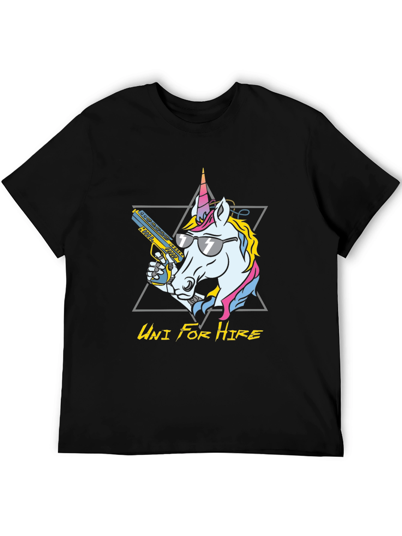 Uni For Hire Black Graphic Tee