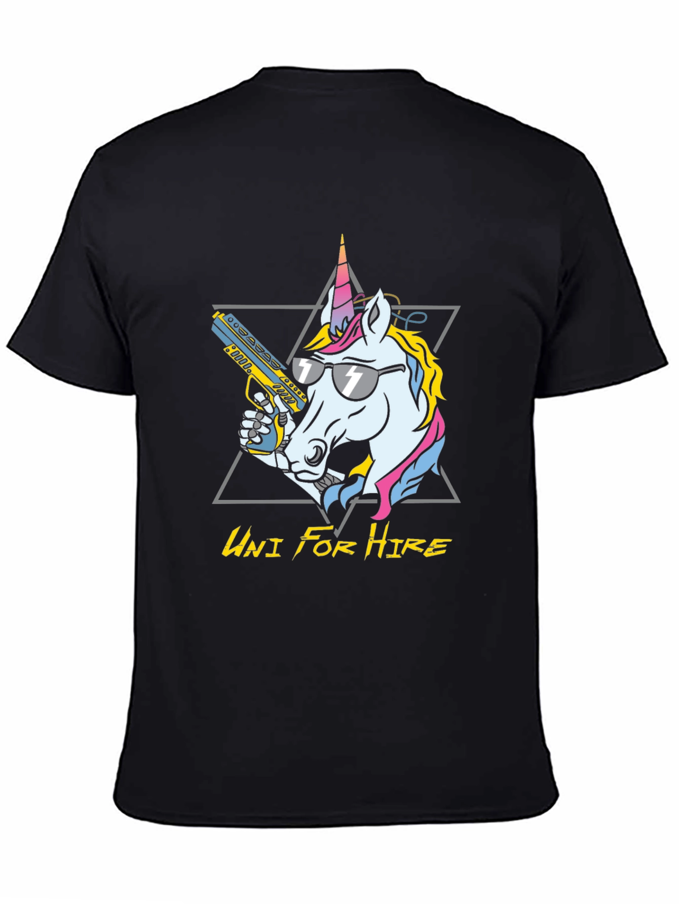 Uni For Hire Black Graphic Tee
