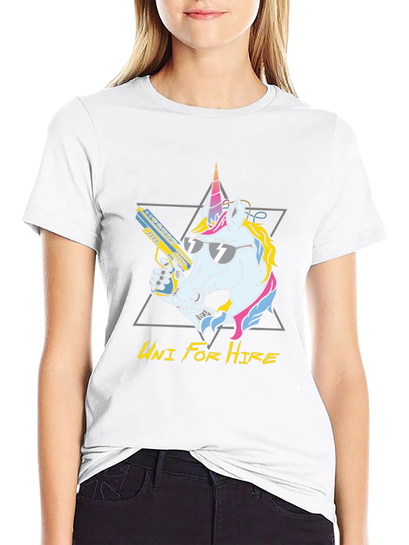 Uni For Hire Black Graphic Tee