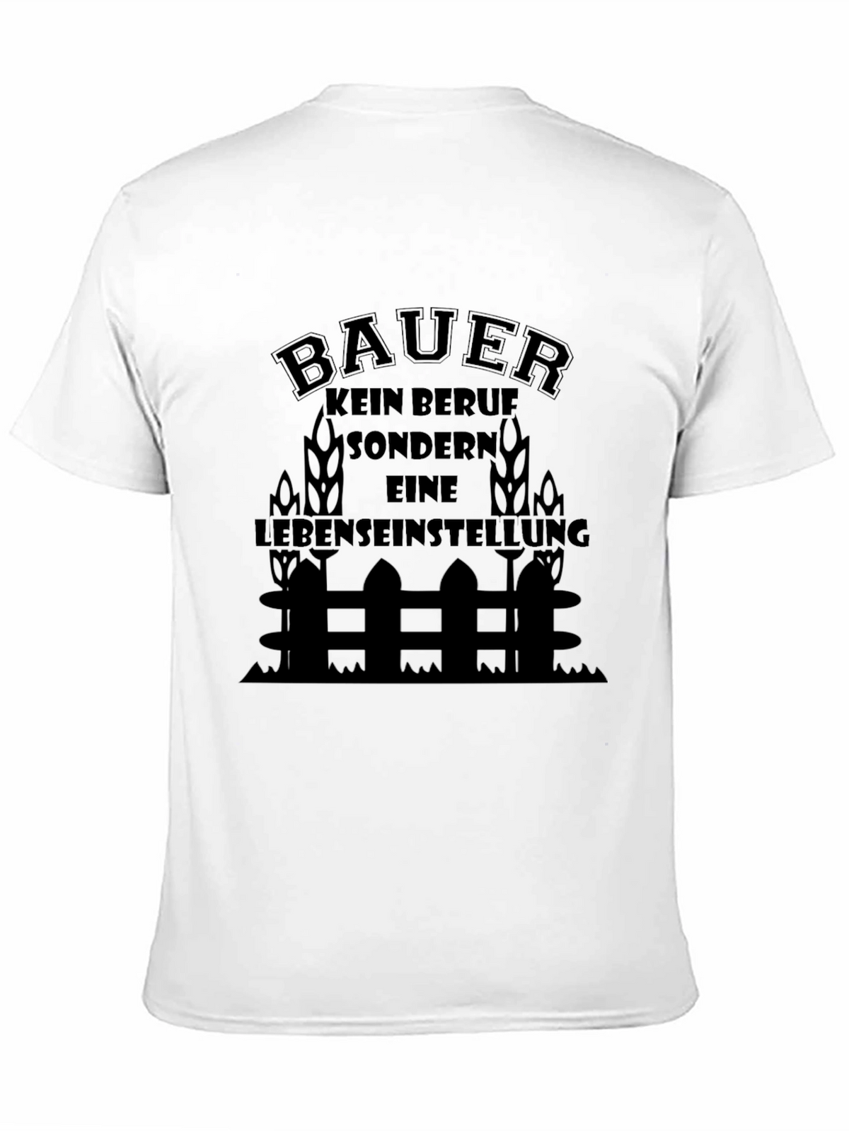 Farmer Life Attitude Black T-Shirt