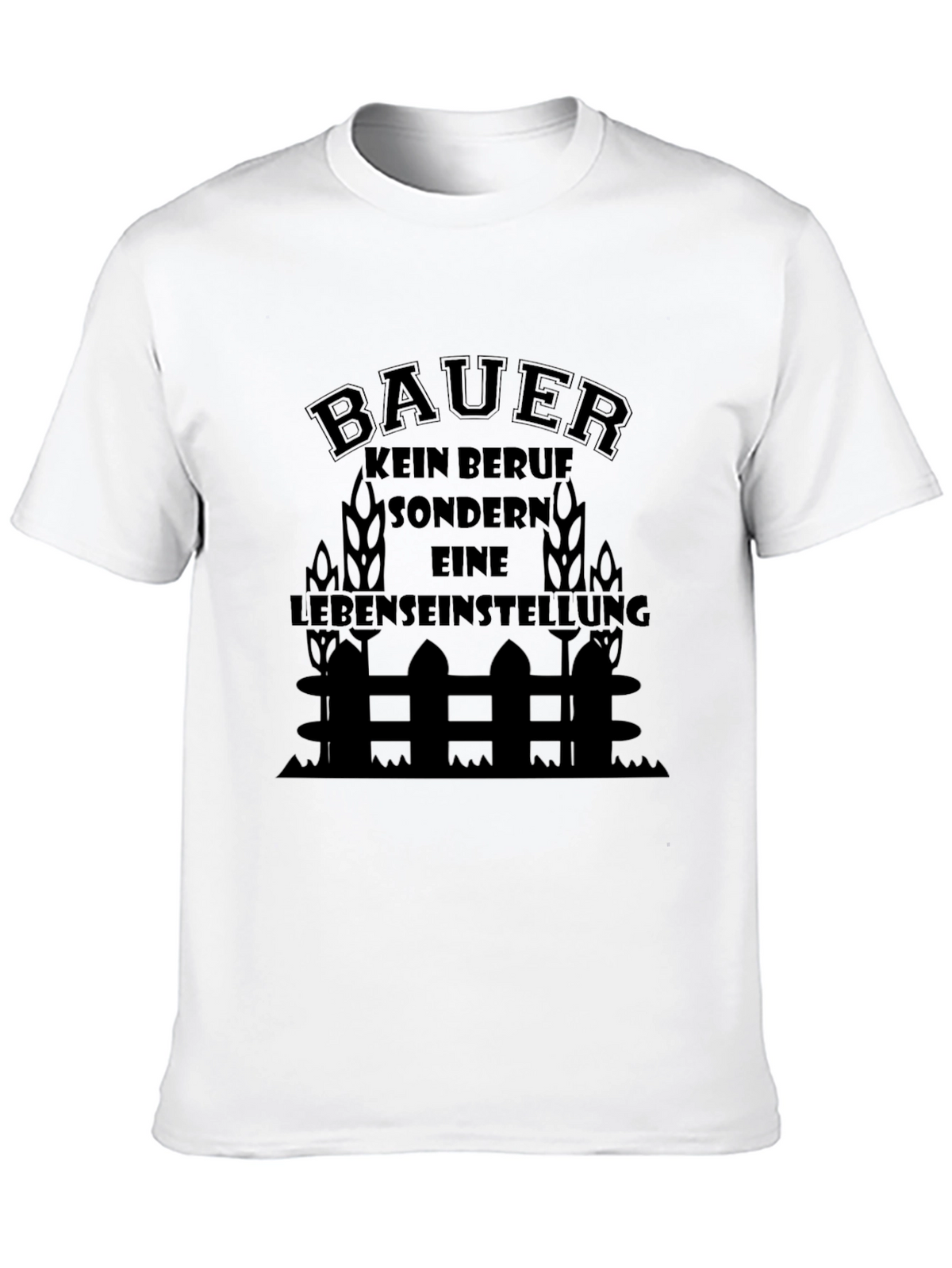 Farmer Life Attitude Black T-Shirt