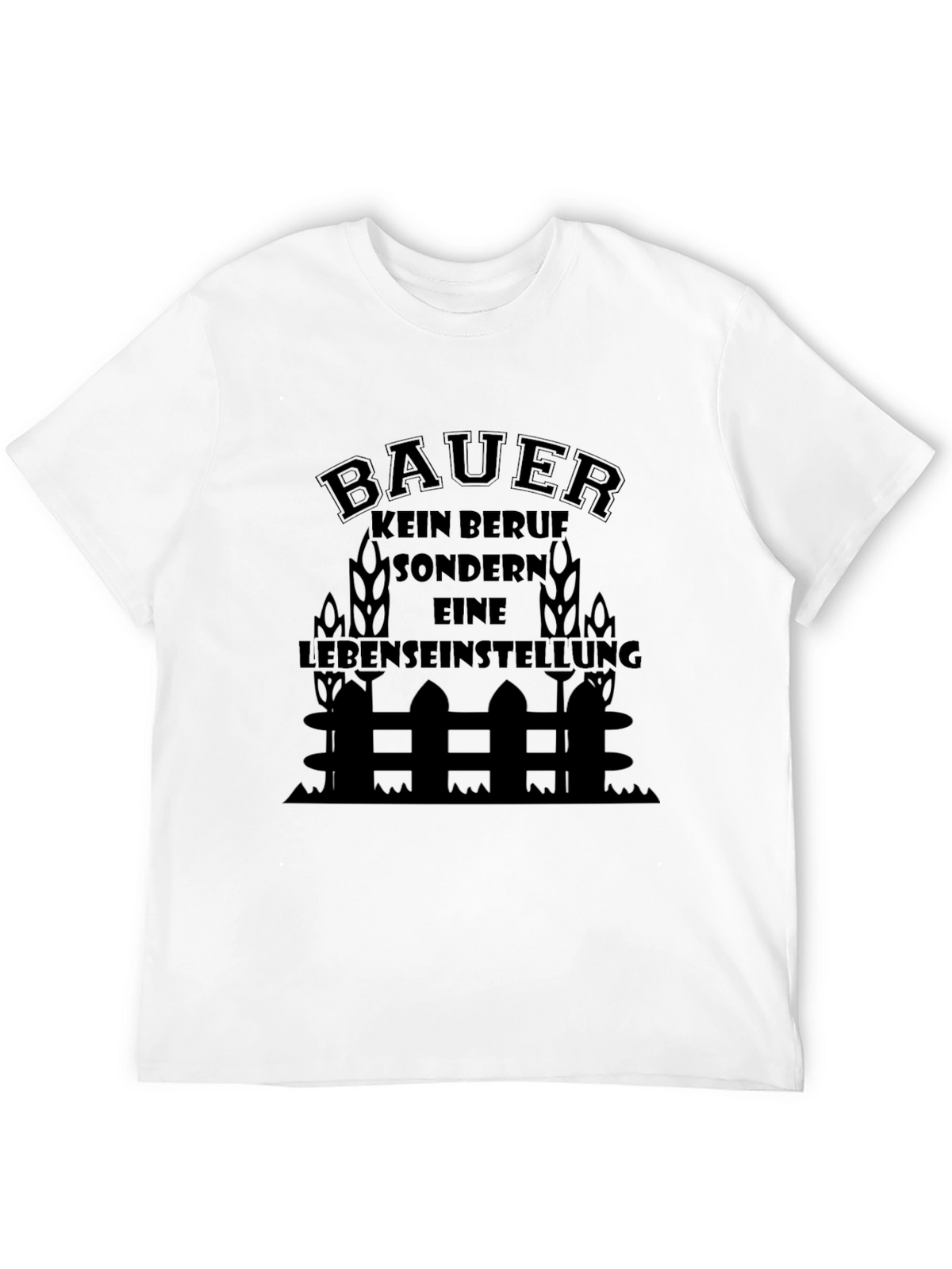 Farmer Life Attitude Black T-Shirt