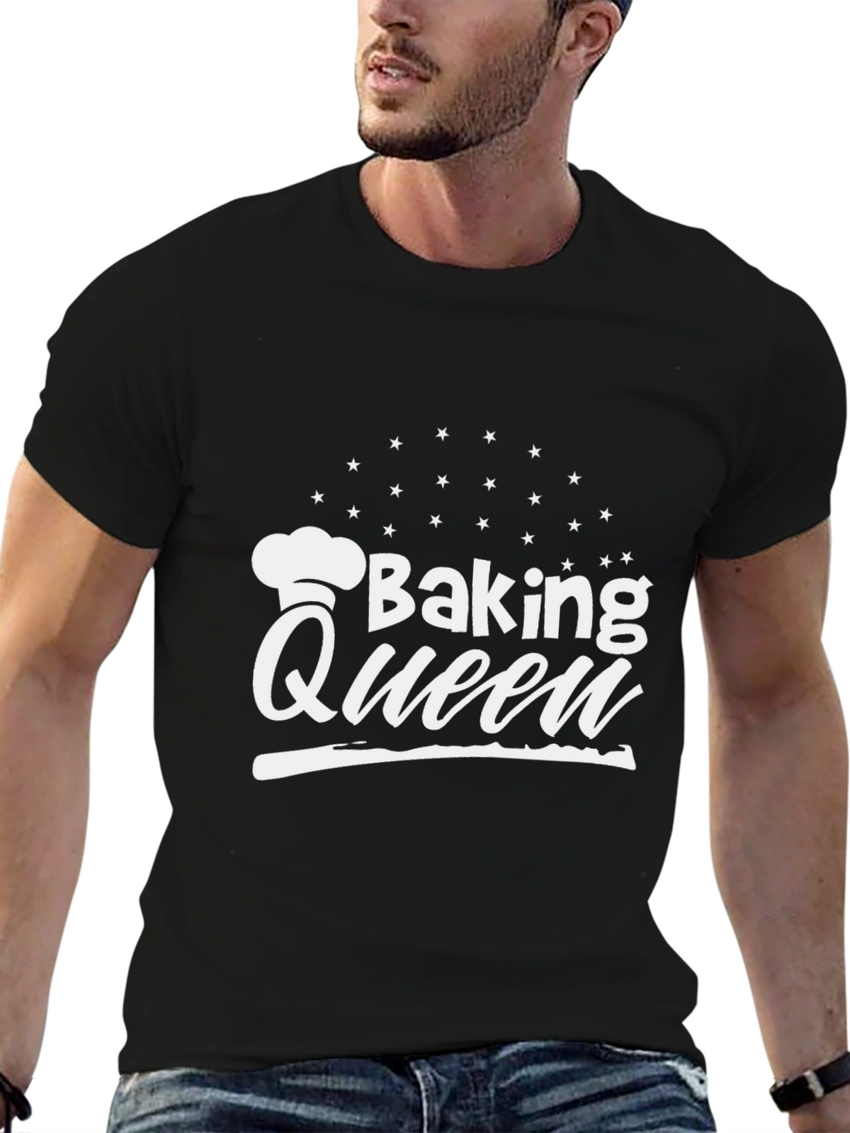 Baking Queen Graphic T-Shirt - Stylish Chef Apparel