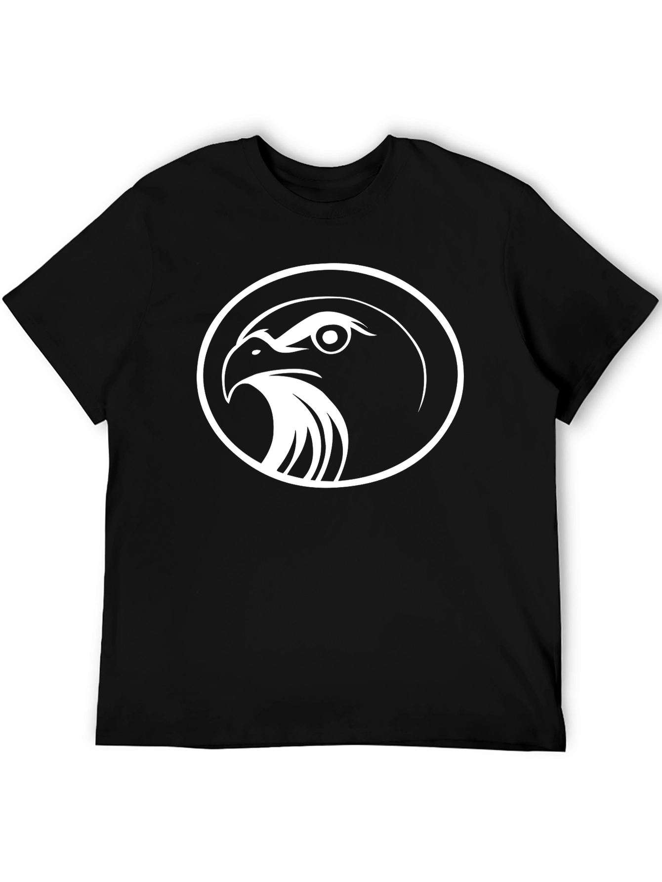 Black T-Shirt with Eagle Emblem