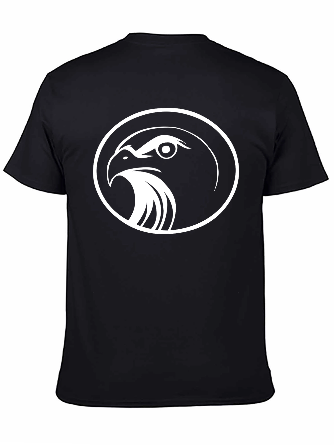 Black T-Shirt with Eagle Emblem