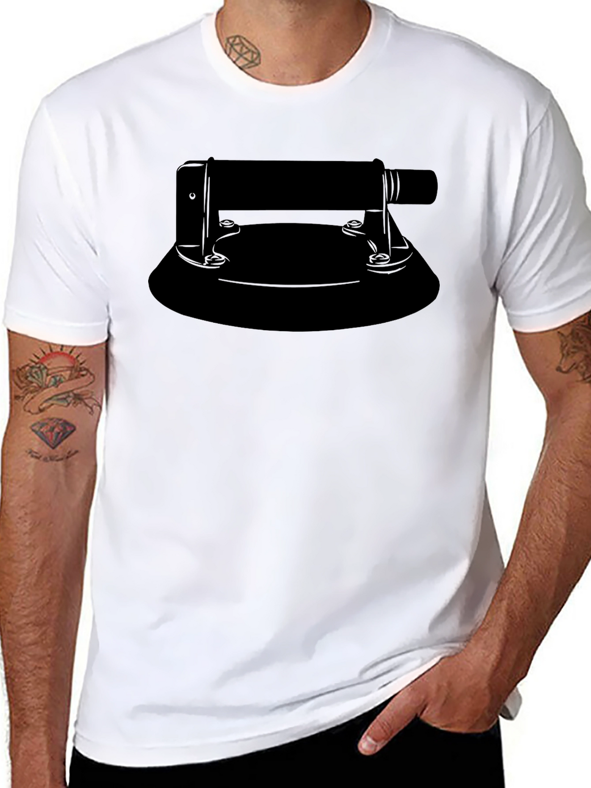 Suction Cup Handle T-Shirt - Lifting Made Easy