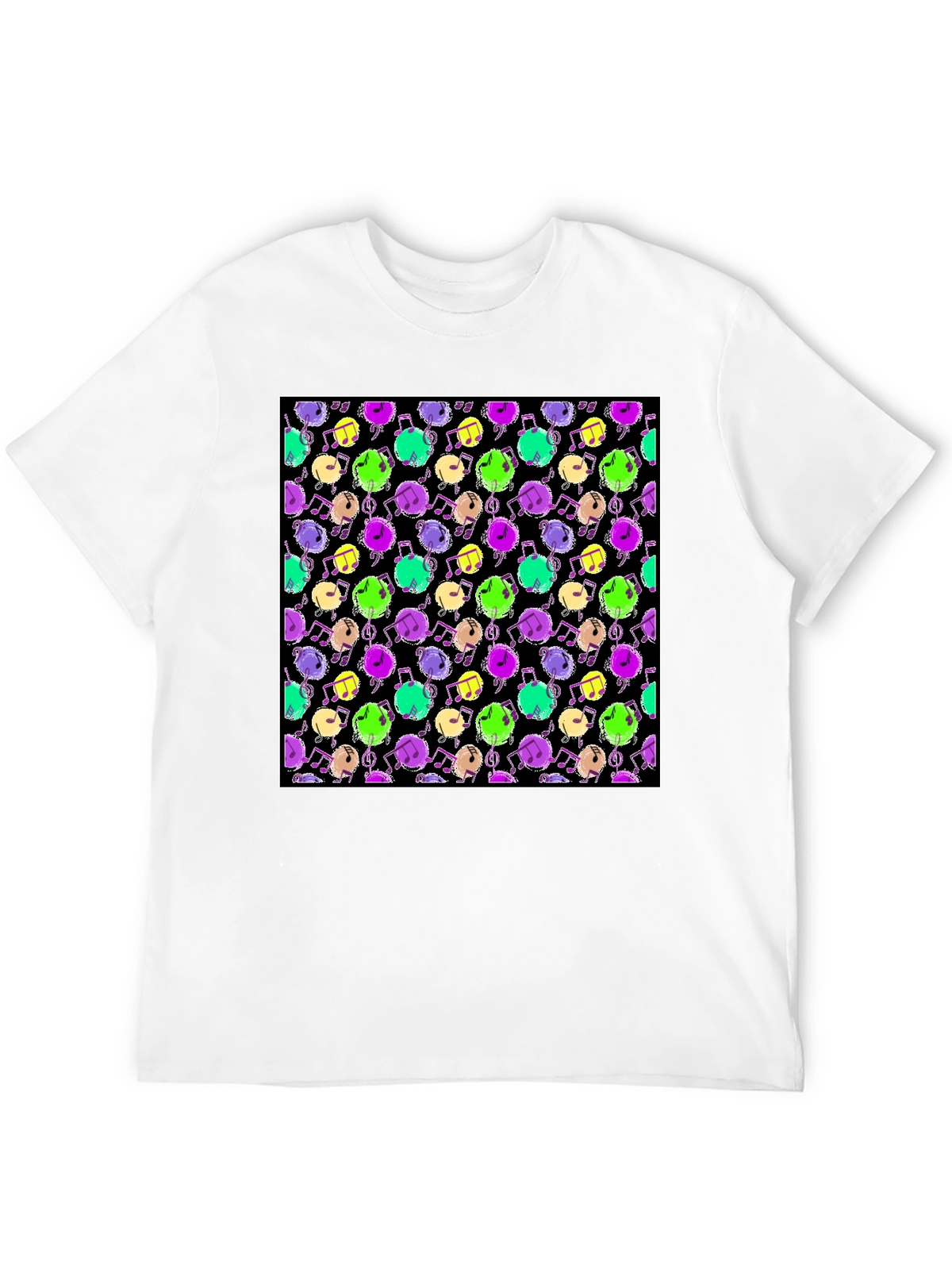 Music Notes Pattern Tee