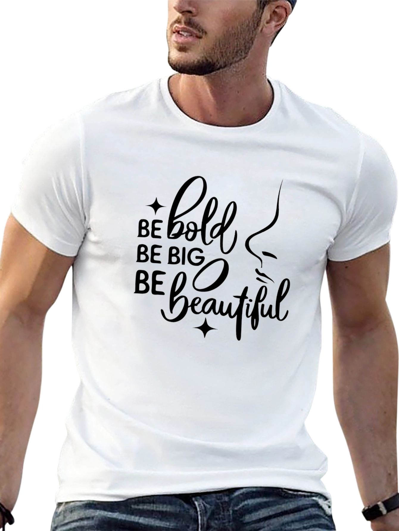 Be Bold Be Big Be Beautiful Black T-Shirt