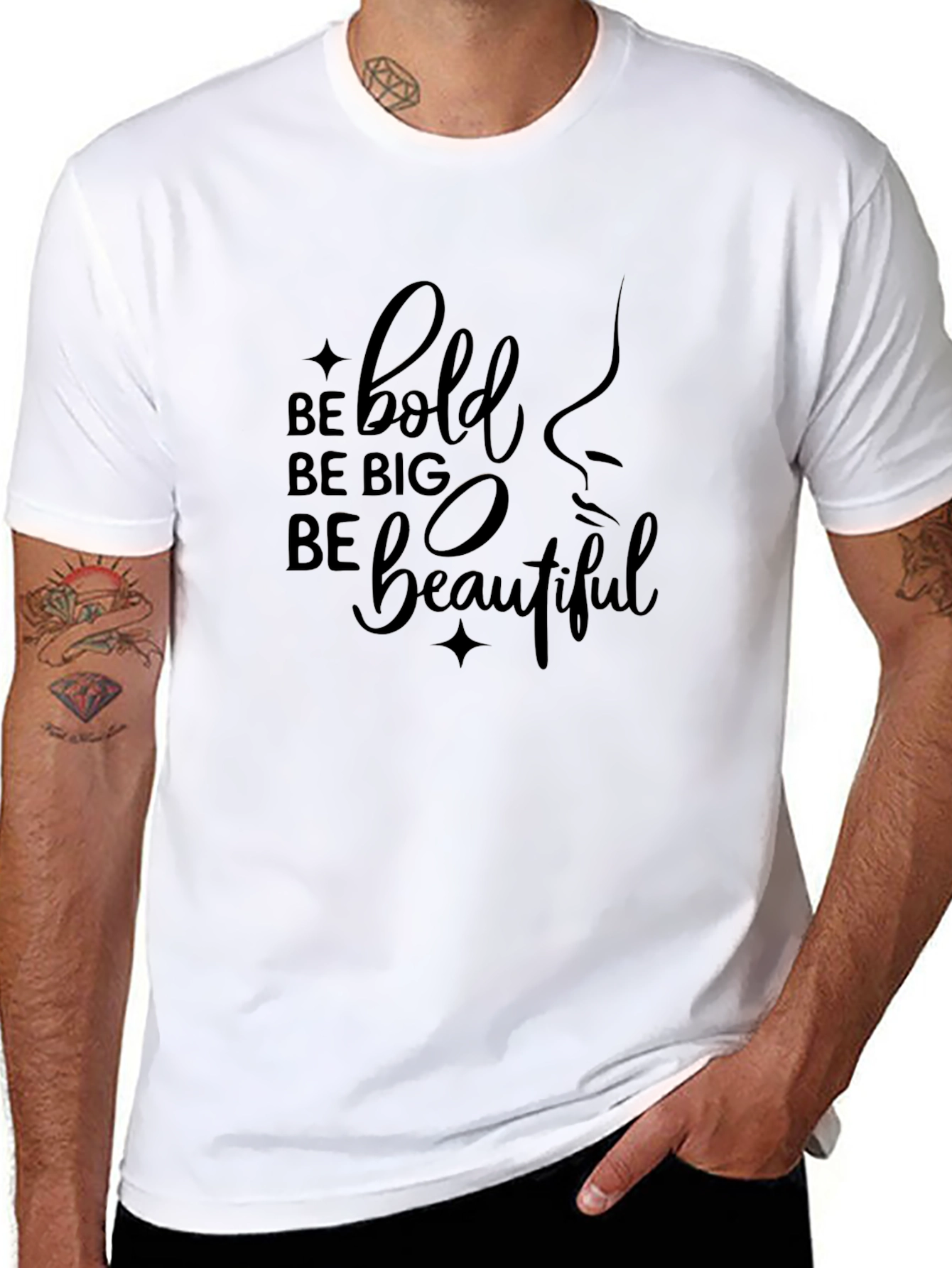 Be Bold Be Big Be Beautiful Black T-Shirt