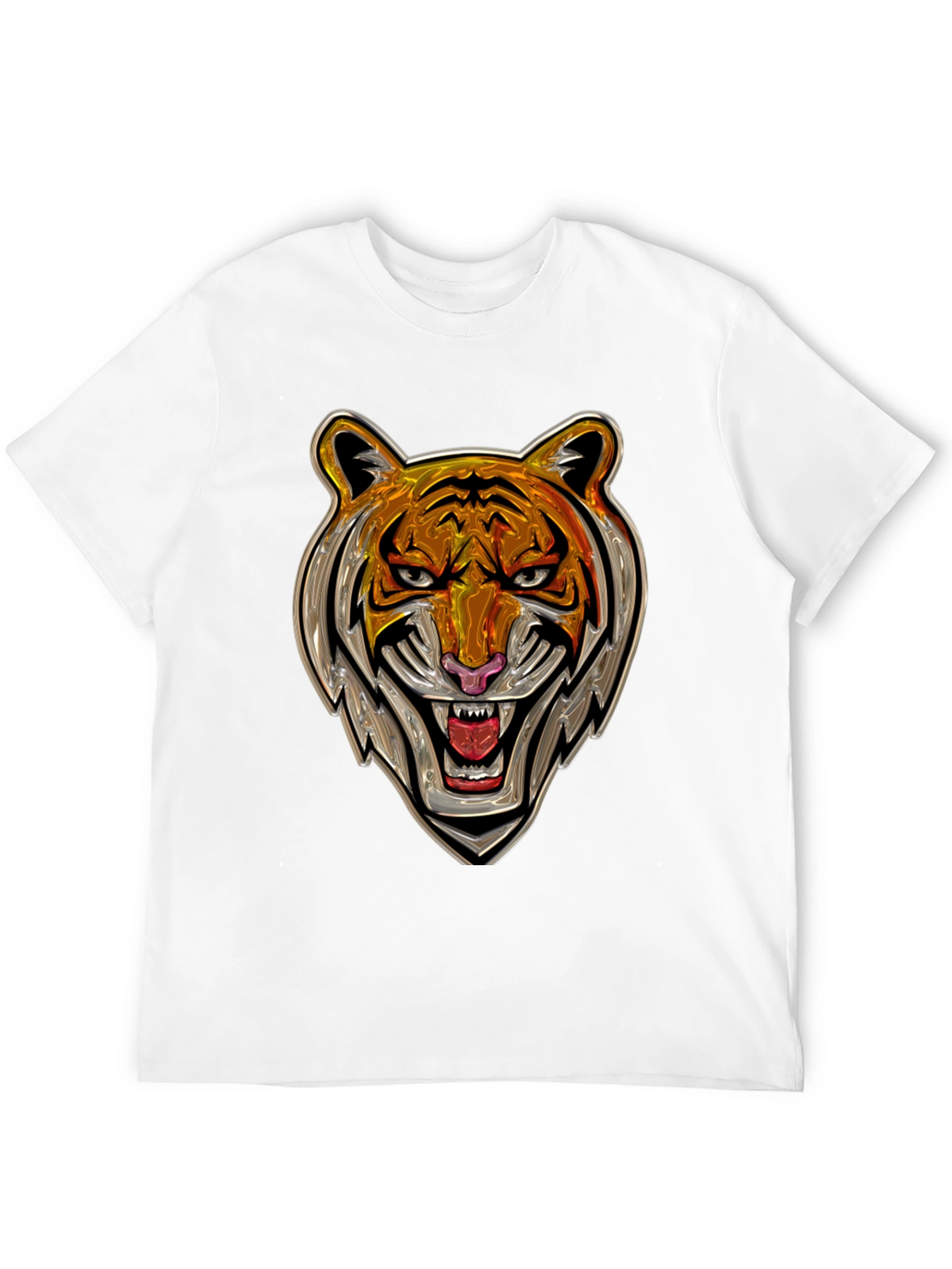 Bold Tiger Graphic T-Shirt - Stylish Animal Print Tee