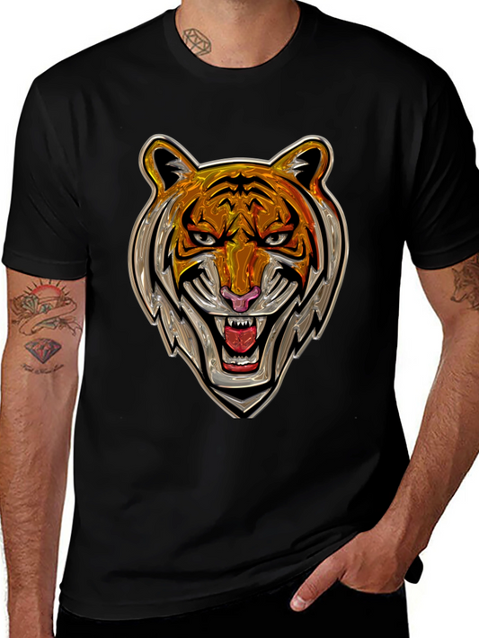 Bold Tiger Graphic T-Shirt - Stylish Animal Print Tee