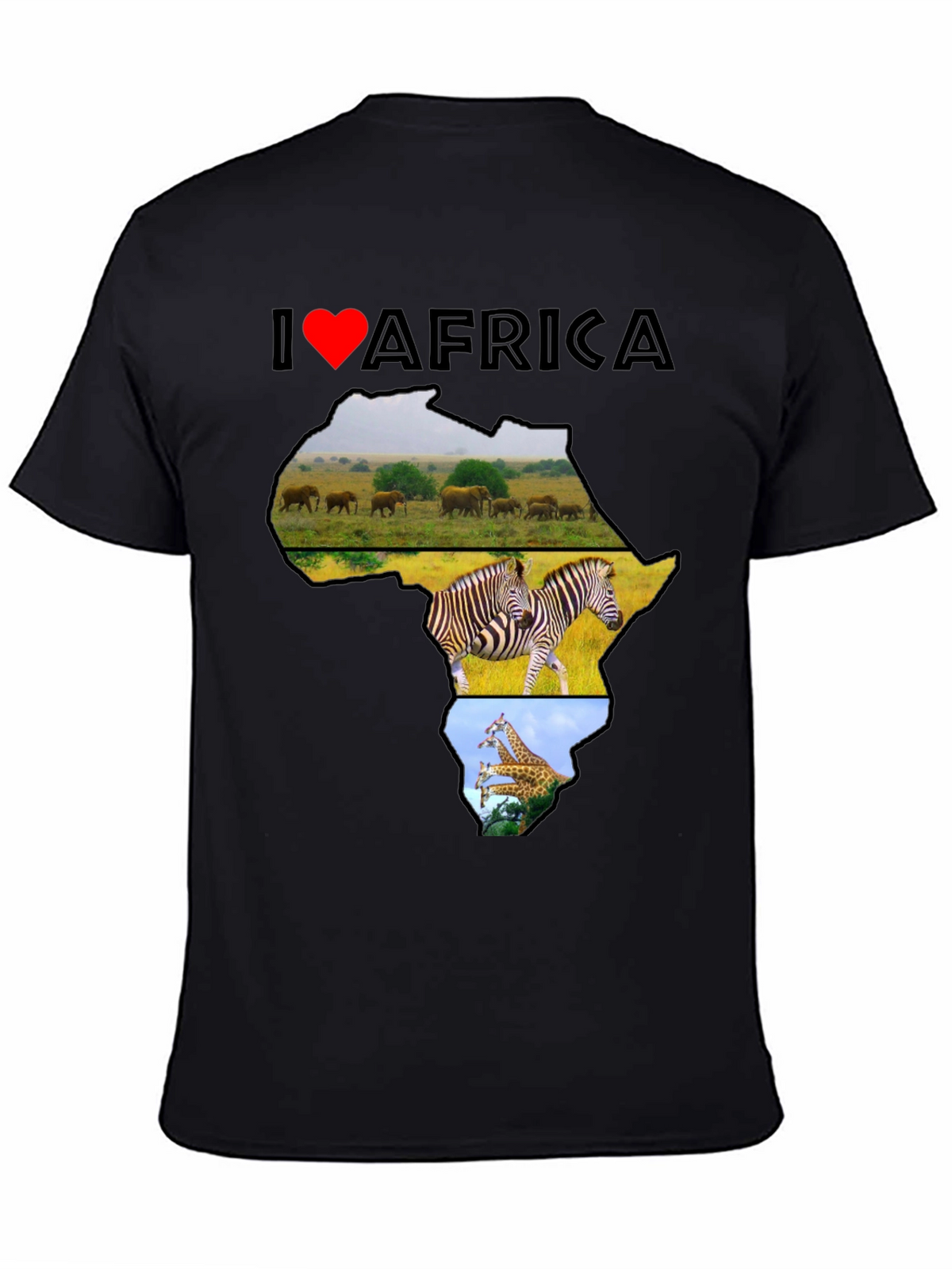 I Love Africa T-Shirt - Wildlife Design
