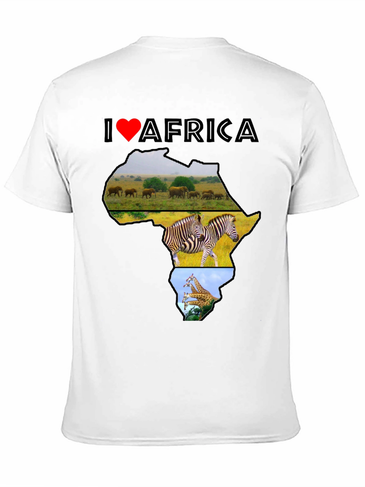 I Love Africa T-Shirt - Wildlife Design