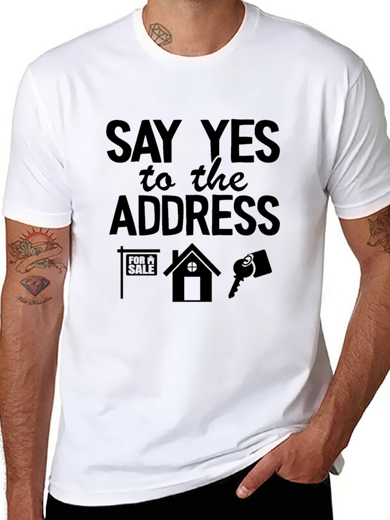 Say Yes to the Address T-Shirt Realtor Tee