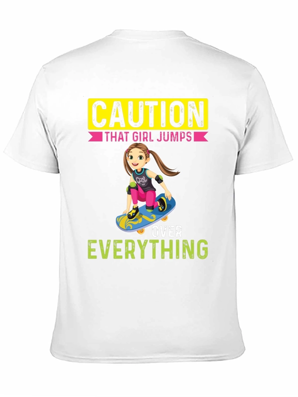 Caution: That Girl Jumps Over Everything Graphic Tee