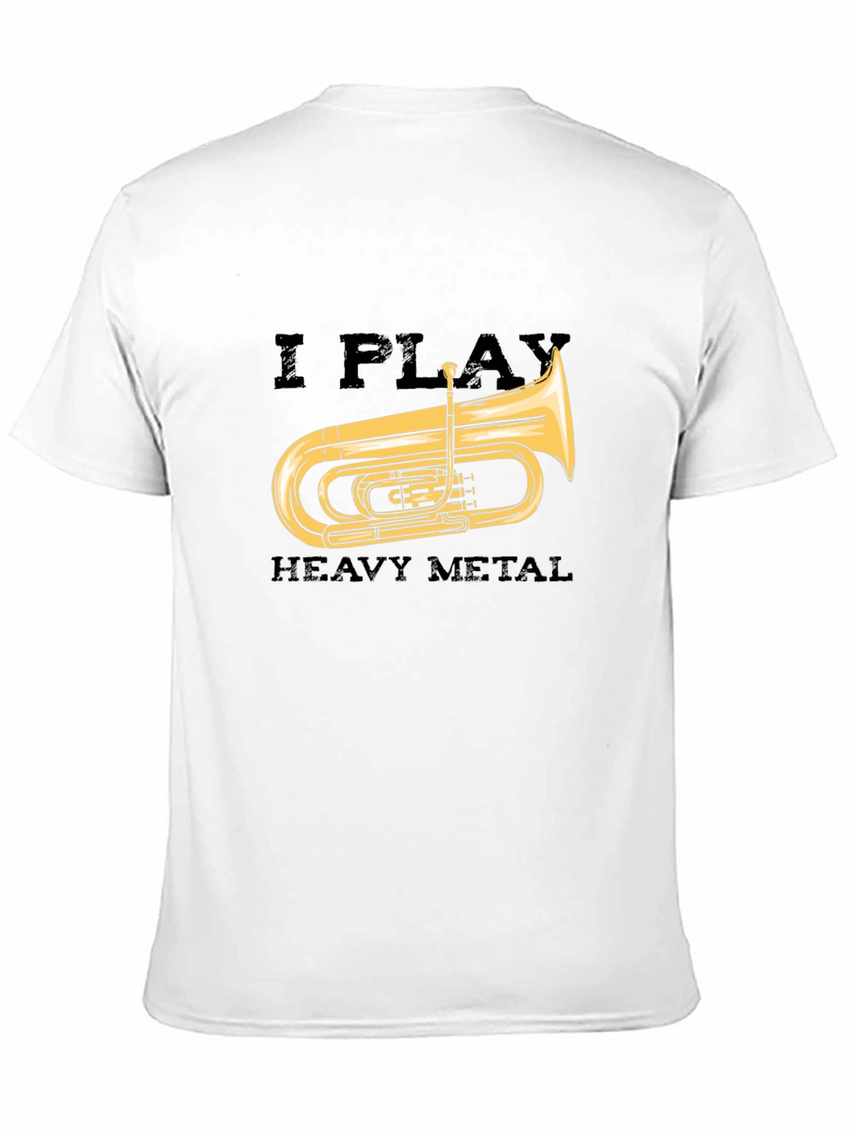 I Play Heavy Metal Tuba Black T-Shirt