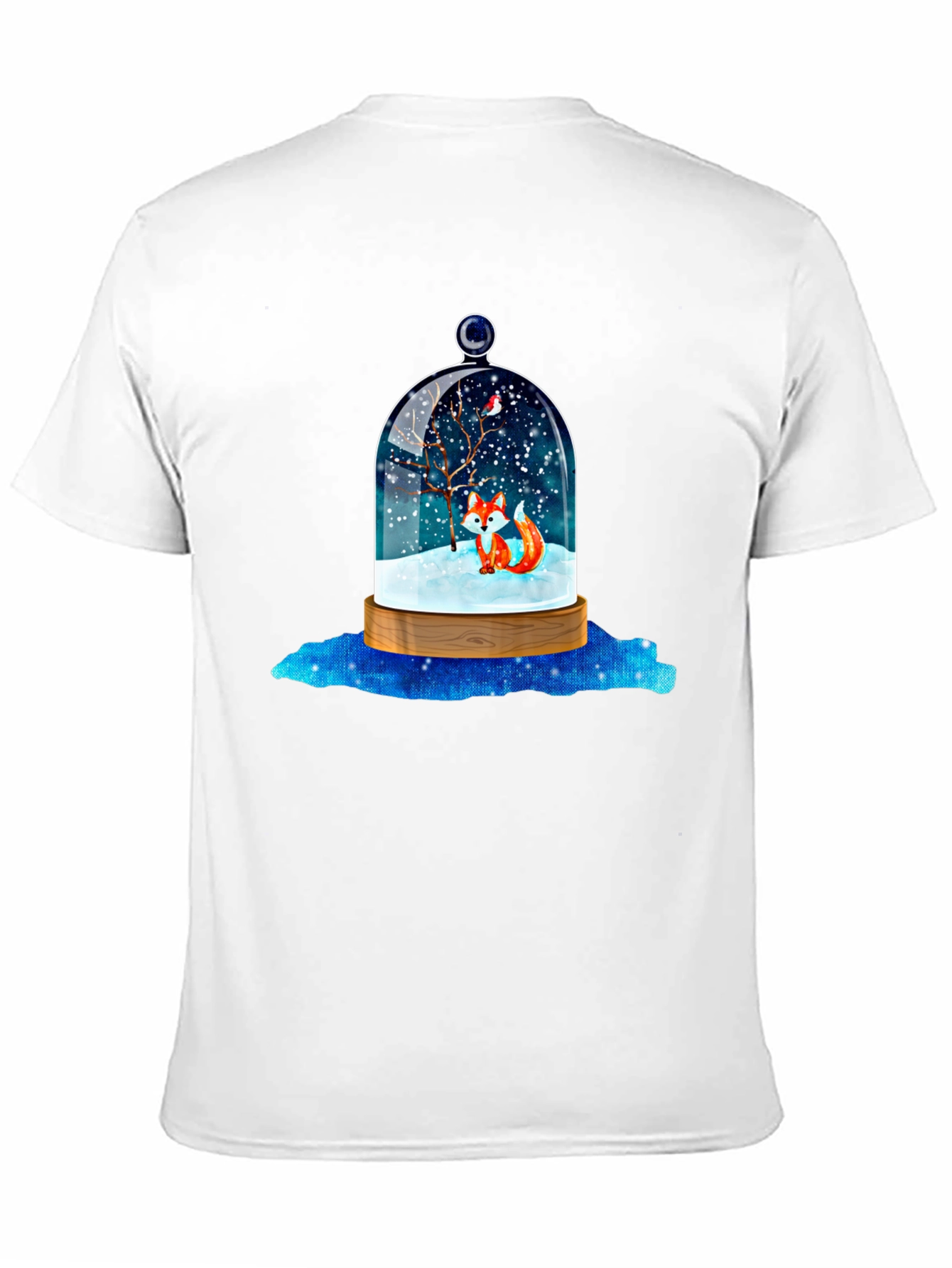 Winter Fox Snow Globe Graphic Tee