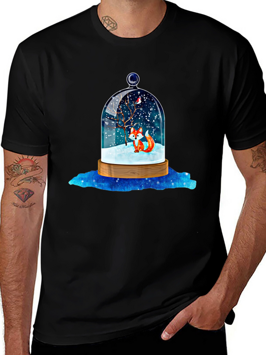 Winter Fox Snow Globe Graphic Tee