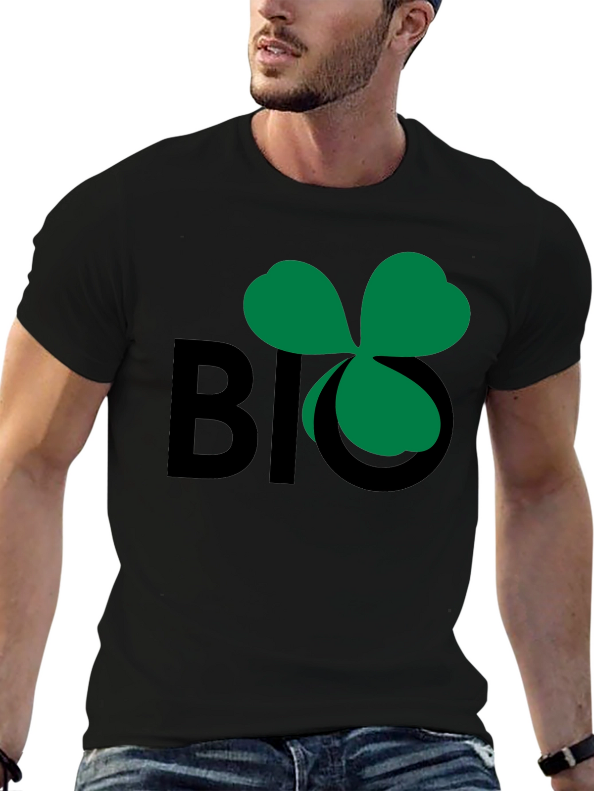 Lucky Big Shamrock Graphic Tee - Soft Cotton Blend