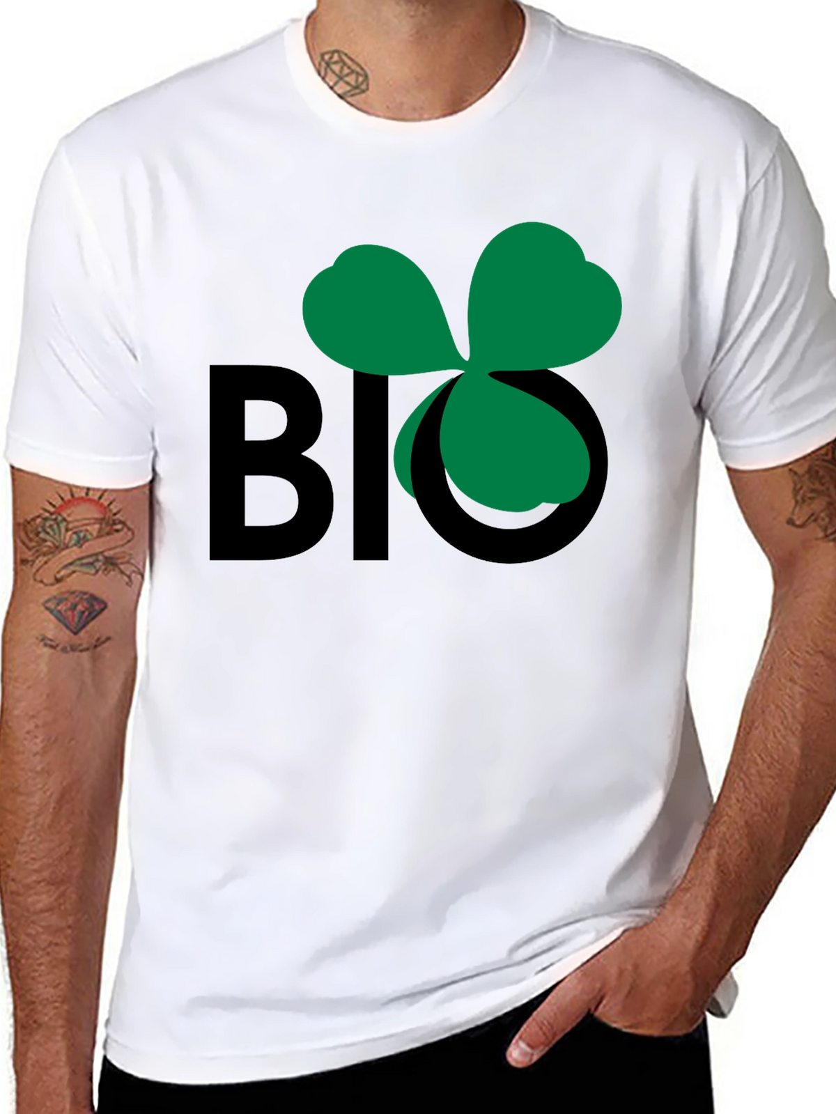 Lucky Big Shamrock Graphic Tee - Soft Cotton Blend