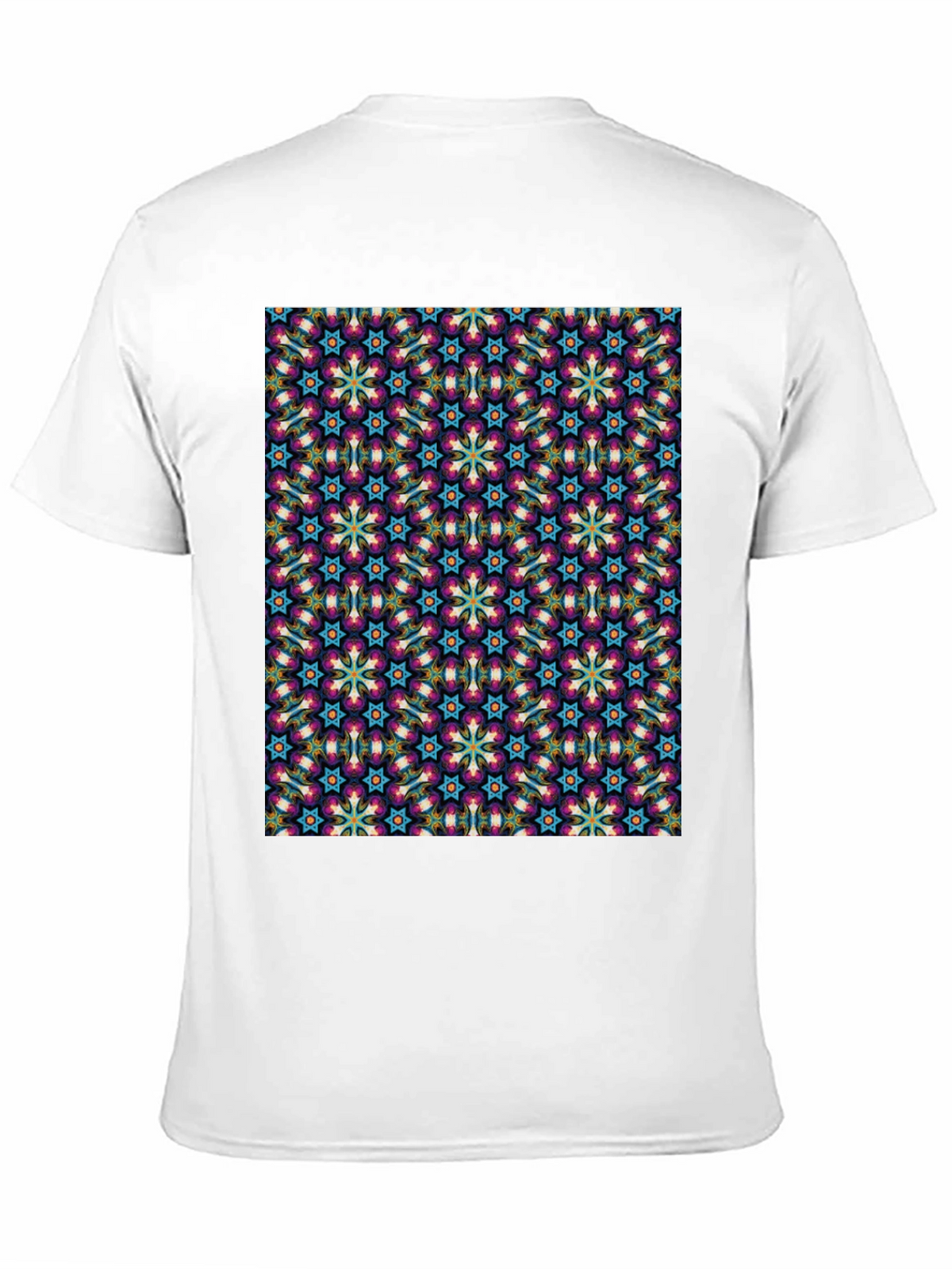 Patterned Graphic Tee - Stylish Black T-Shirt