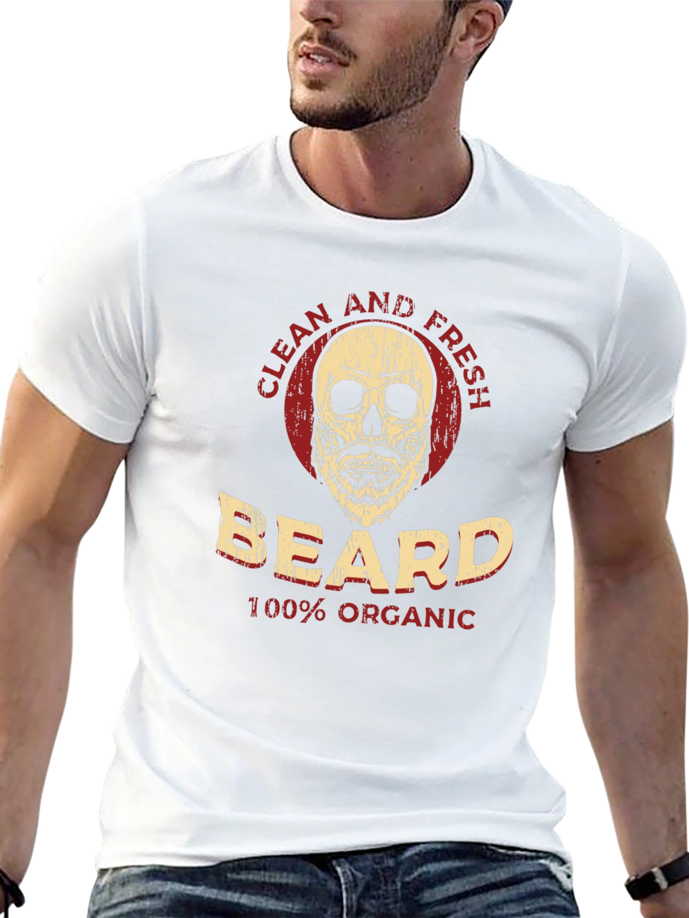 Clean and Fresh Beard T-Shirt - 100% Organic