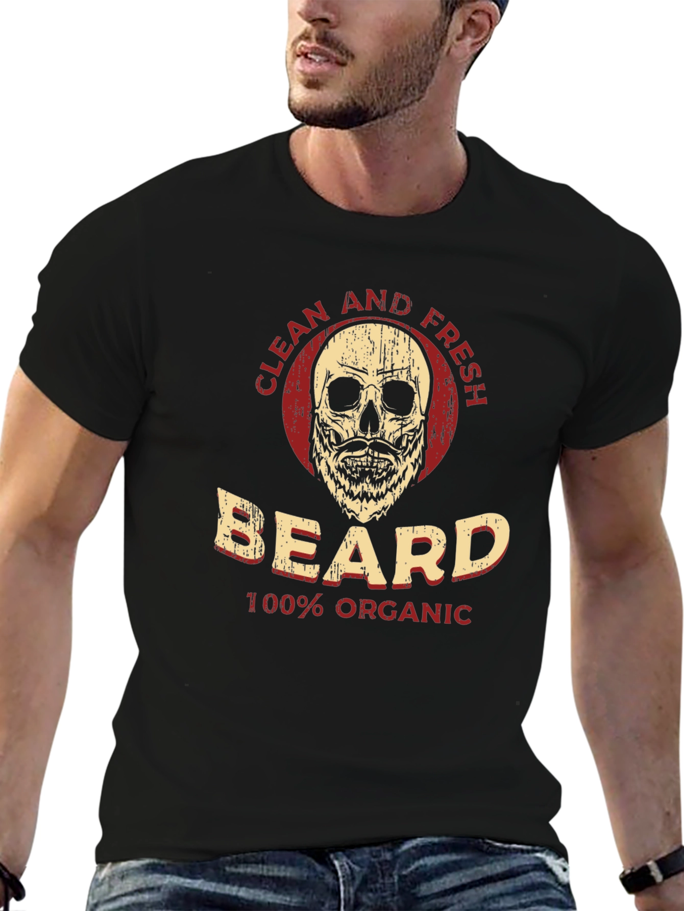 Clean and Fresh Beard T-Shirt - 100% Organic
