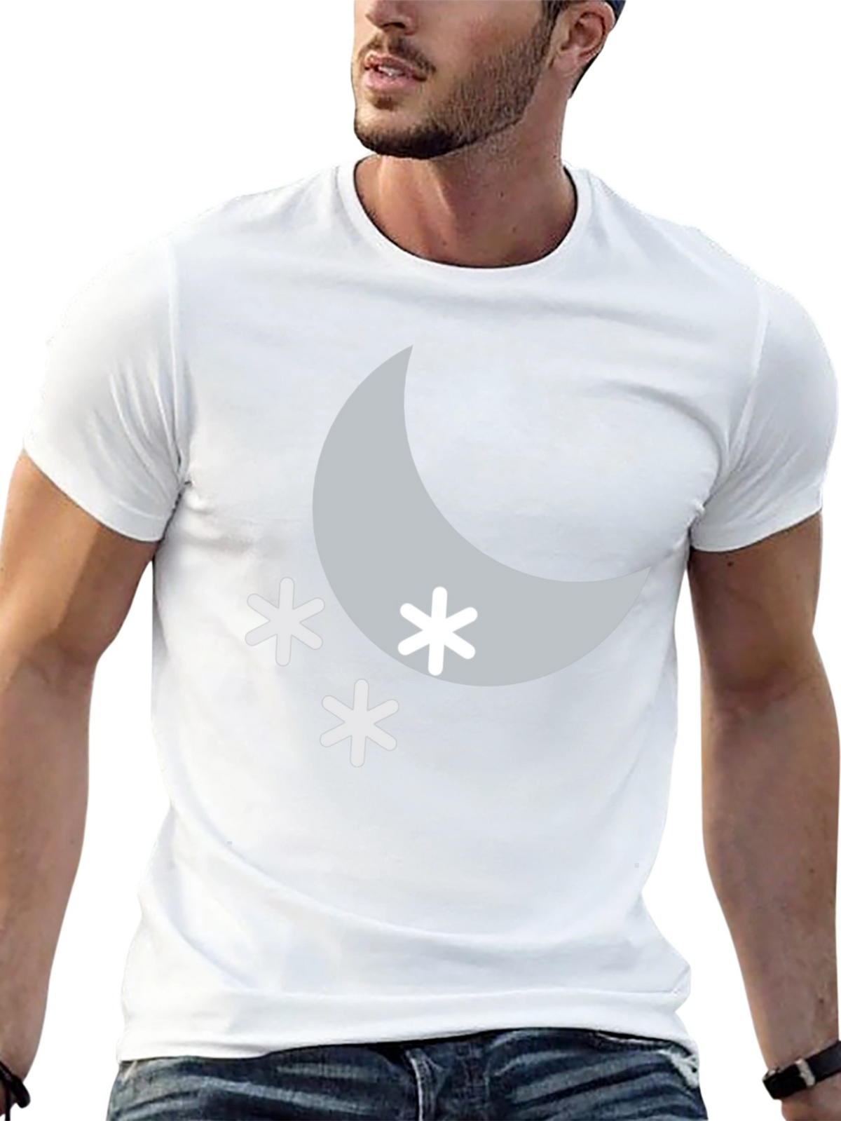 Moon & Stars Black T-Shirt