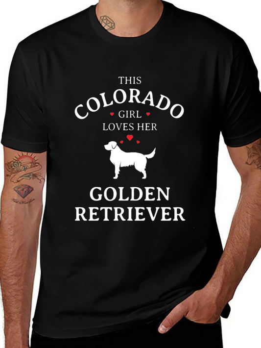 Colorado Girl Golden Retriever T-Shirt