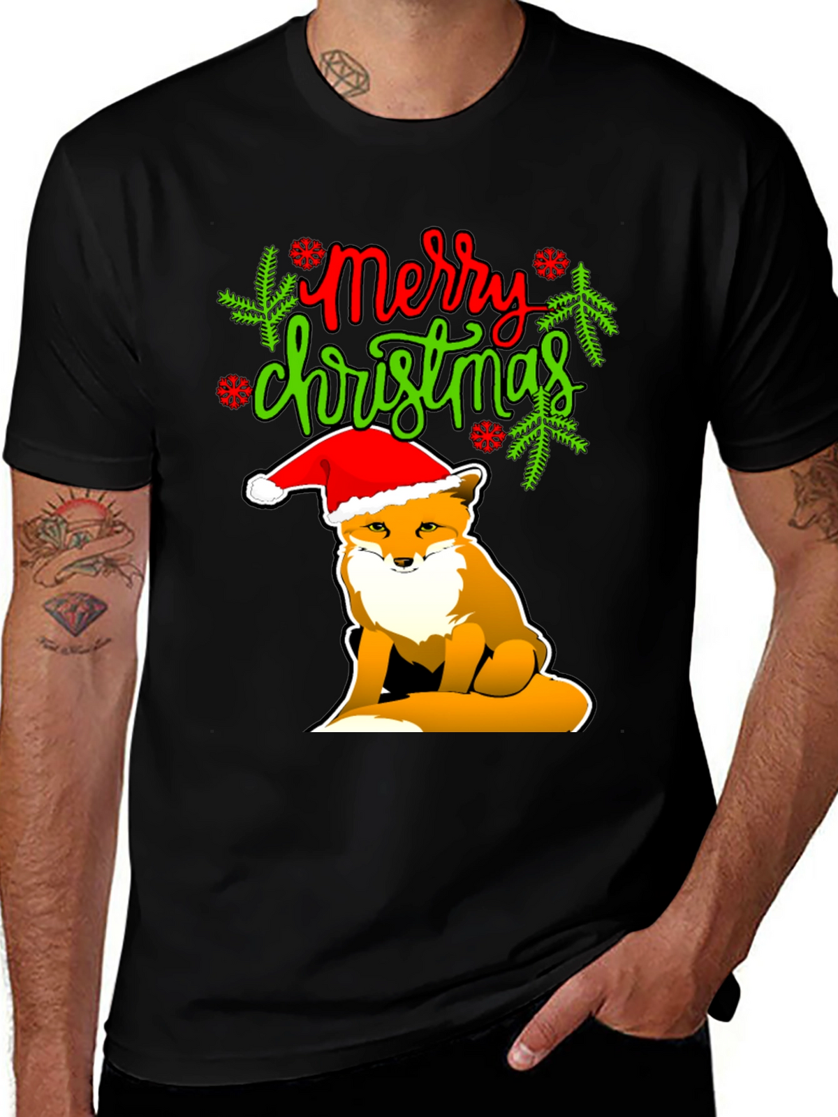 Merry Christmas Fox T-Shirt