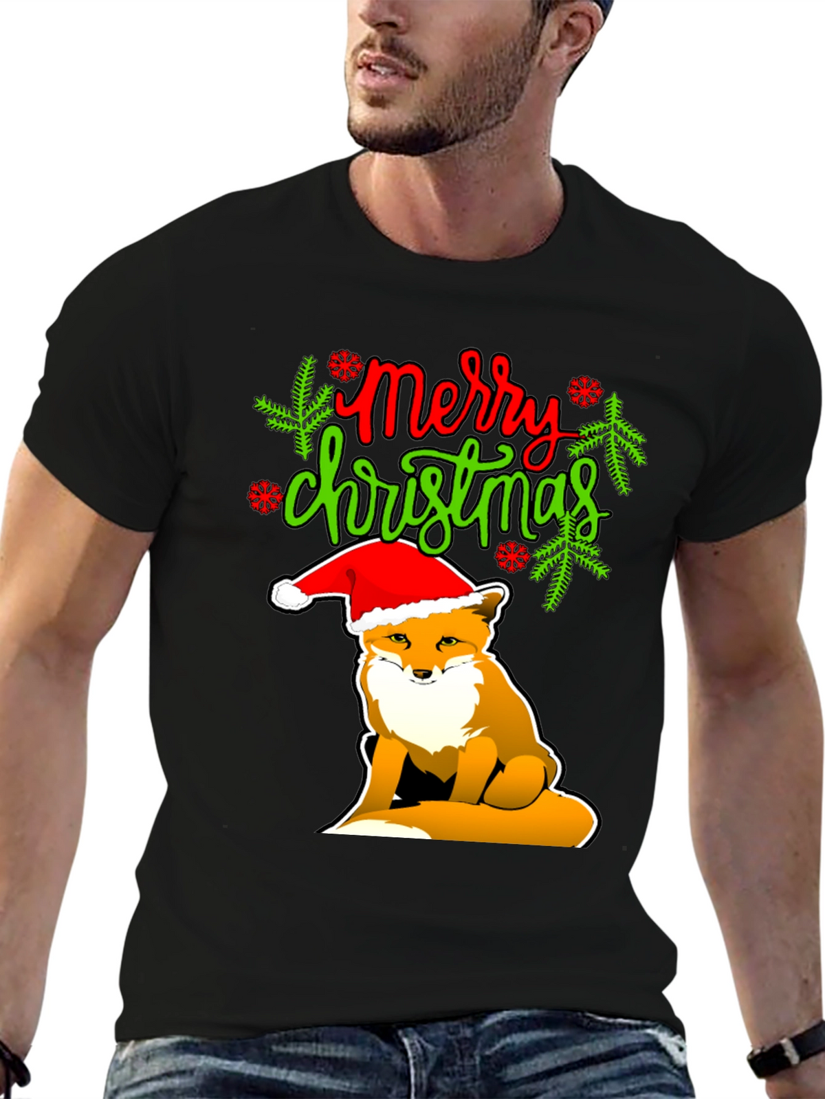 Merry Christmas Fox T-Shirt