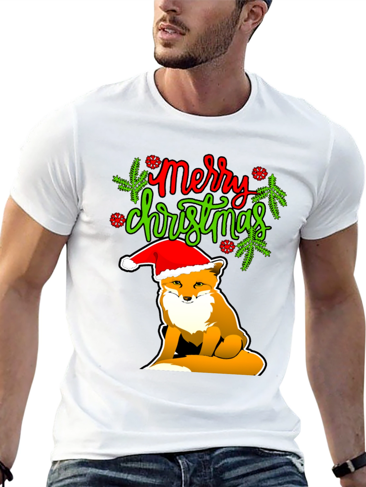 Merry Christmas Fox T-Shirt