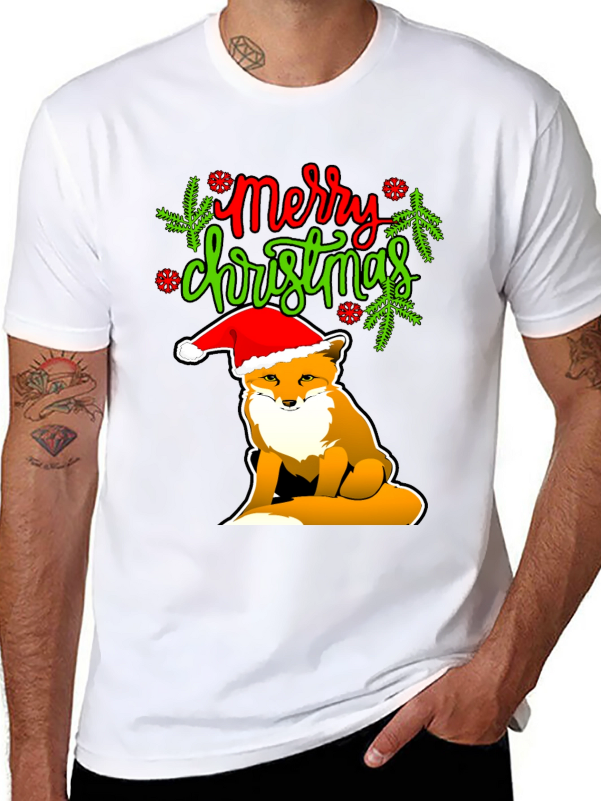 Merry Christmas Fox T-Shirt