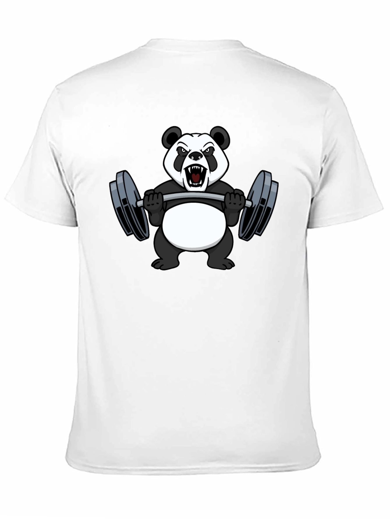 Angry Panda Workout T-Shirt - Black