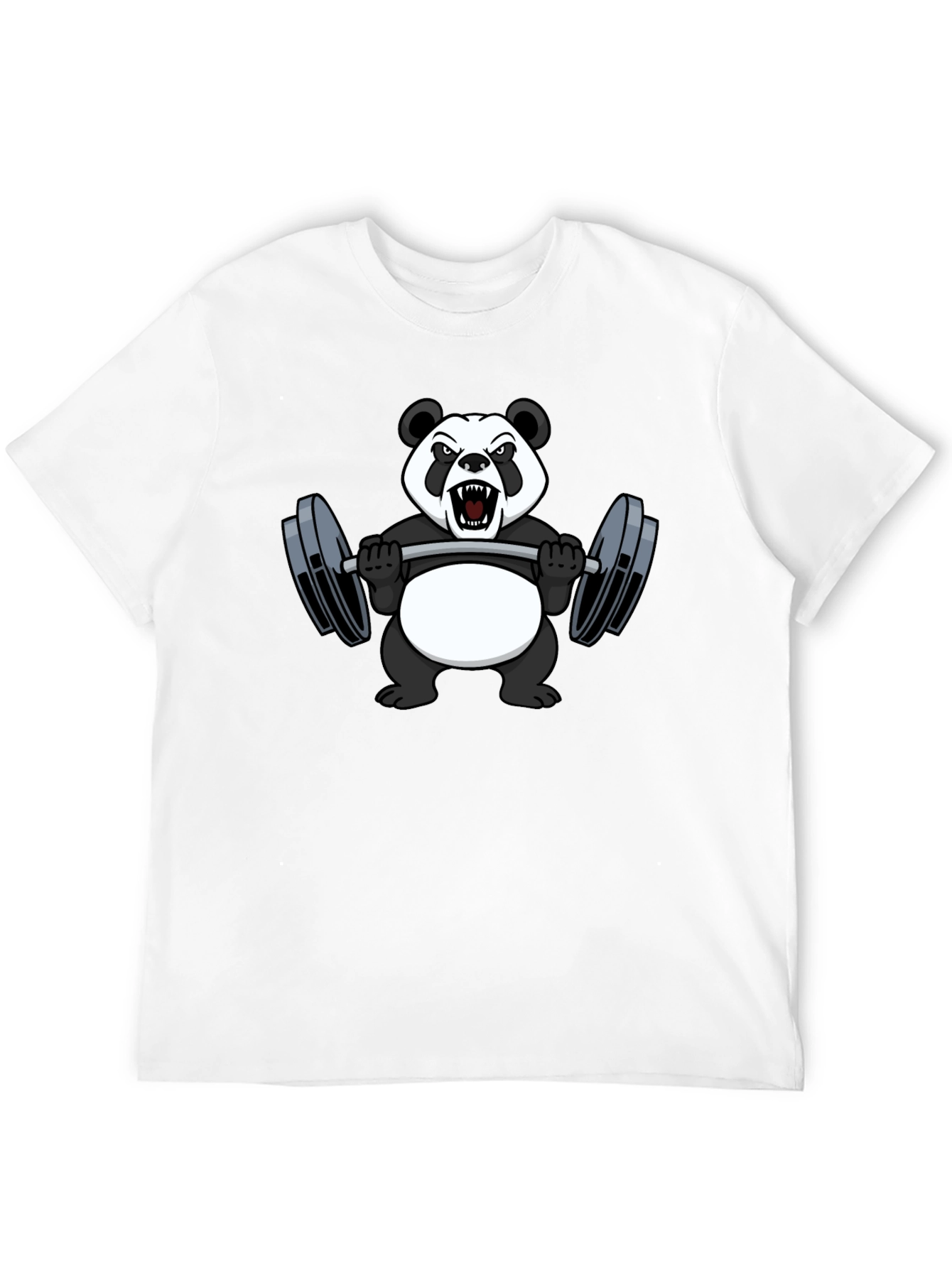 Angry Panda Workout T-Shirt - Black